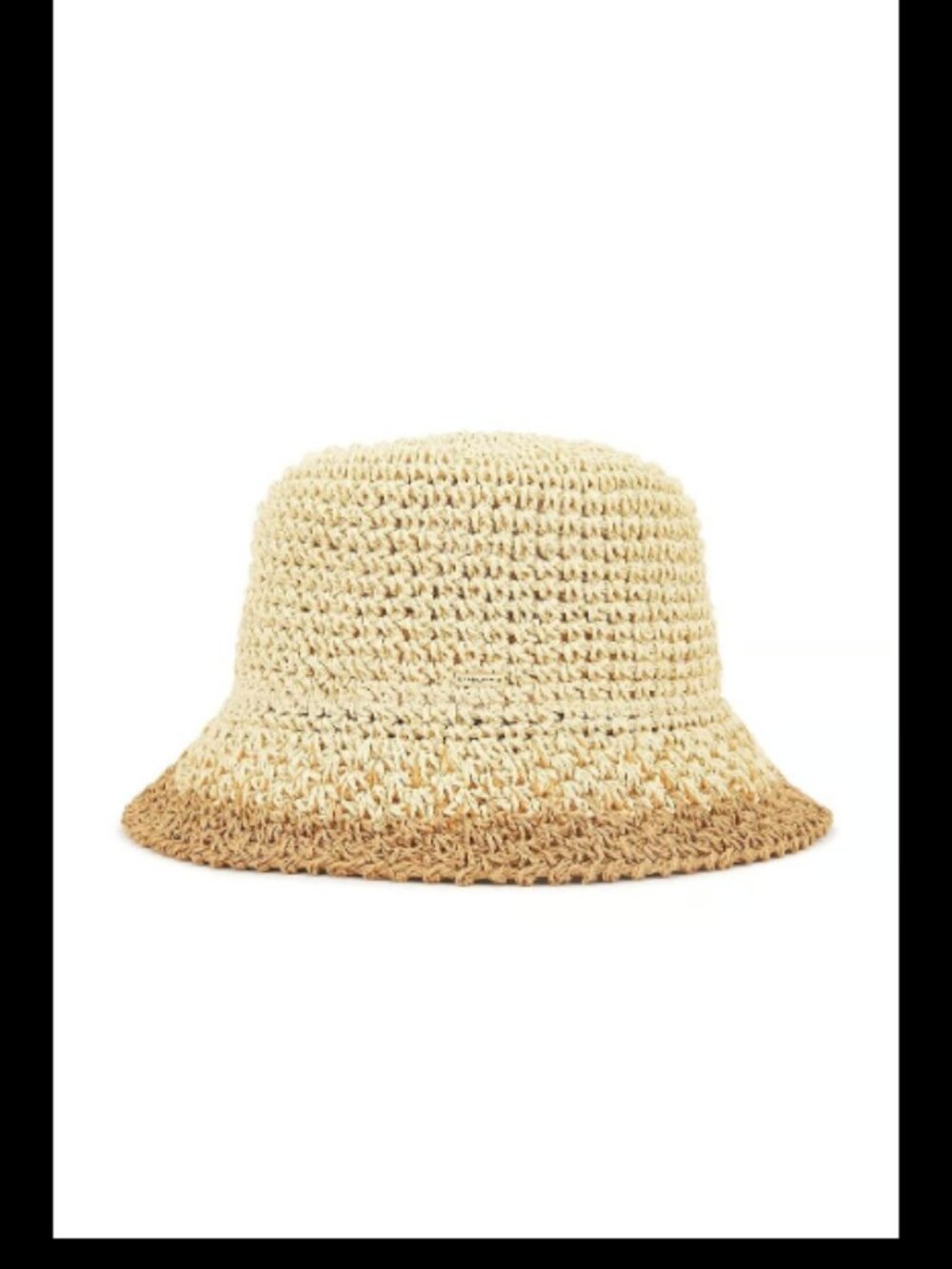 NEW Eugenia Kim Straw Bucket Hat Beige Tan Brown Crochet Sun Hat $165 MSRP